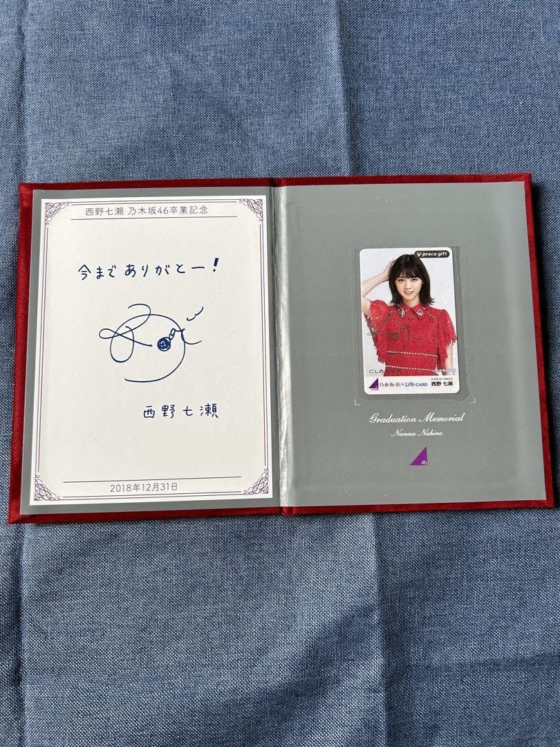 Amazon.co.jp: 西野七瀬 乃木坂46 卒コン記念 プレミアム Vプリカ